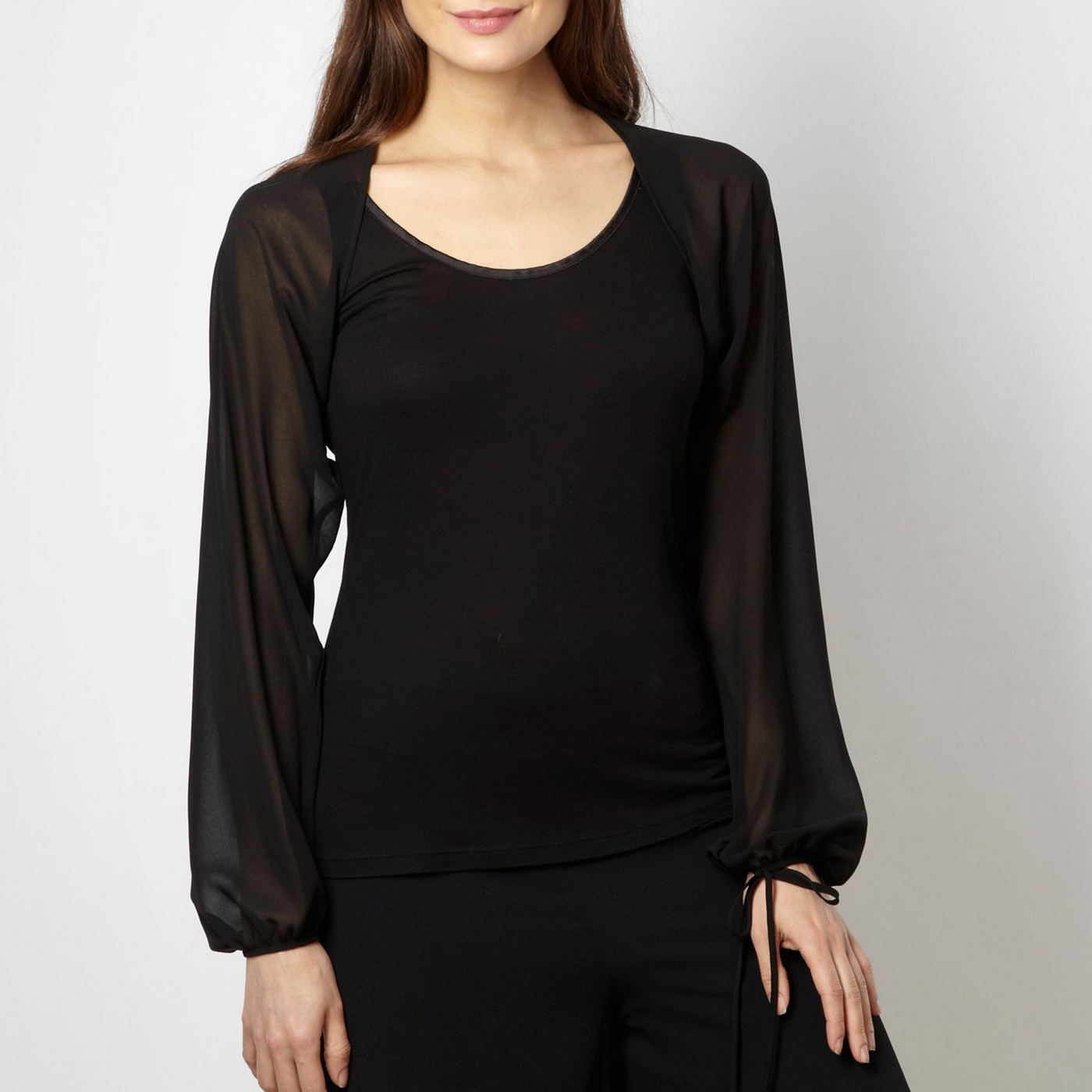 Debut Black long sleeved shrug