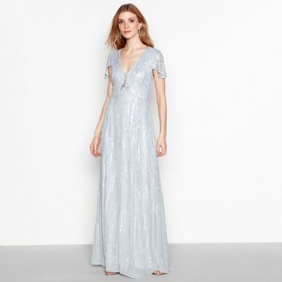 pale blue sparkly dress