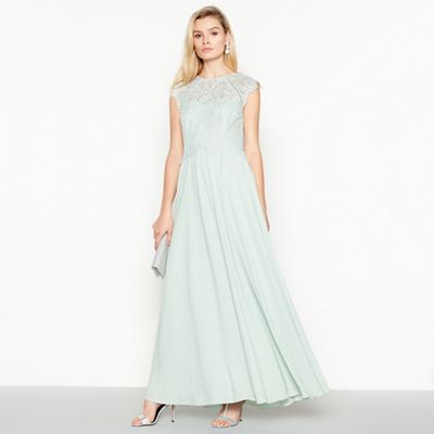 pale green mother of the bride dress