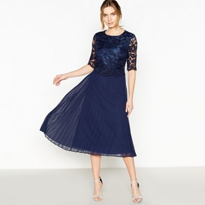 Offer Debenhams No. 1 Jenny Packham - Navy Floral Lace