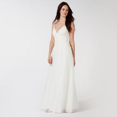 Debut - Ivory 'Alicia' v-neck wedding dress
