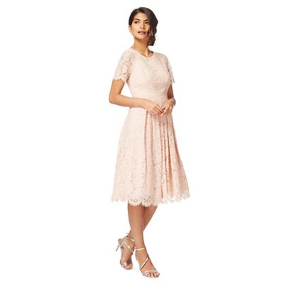 debenhams pink lace dress