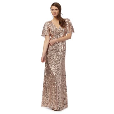 jenny packham rose gold dress