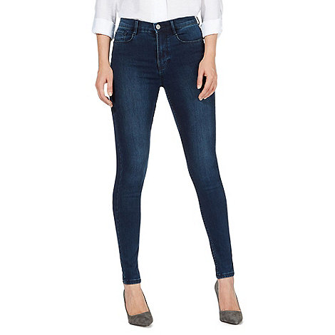J by Jasper Conran Blue 'Sculpt and Lift' high-waisted skinny jeans ...