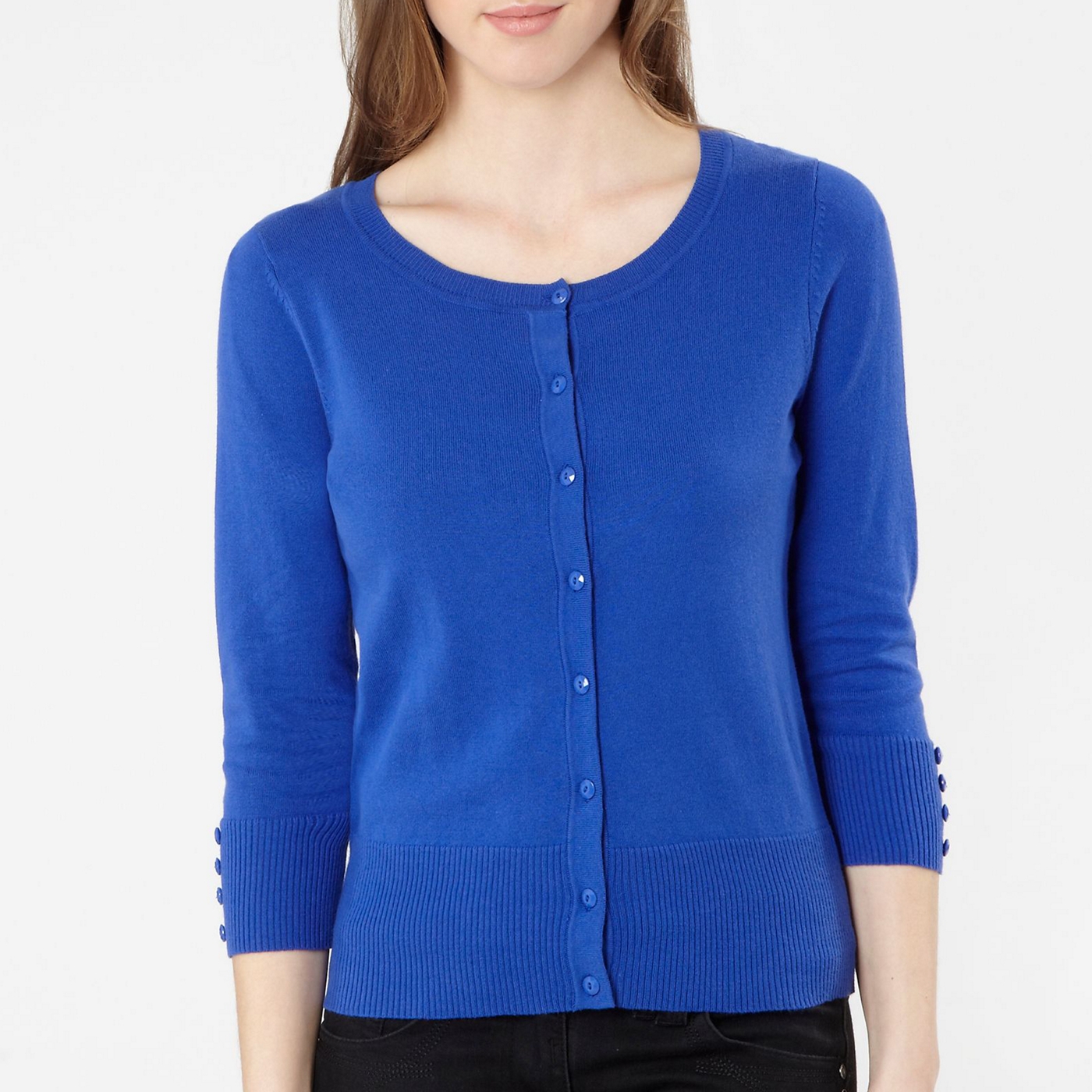 The Collection Petite Petite bright blue plain cardigan