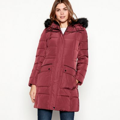 Maine New England - Plum duck down puffer coat
