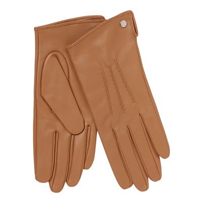 J by Jasper Conran - Camel 3 point leather gloves