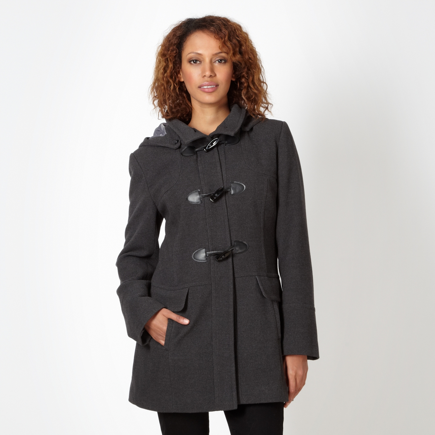 The Collection Dark grey duffle coat