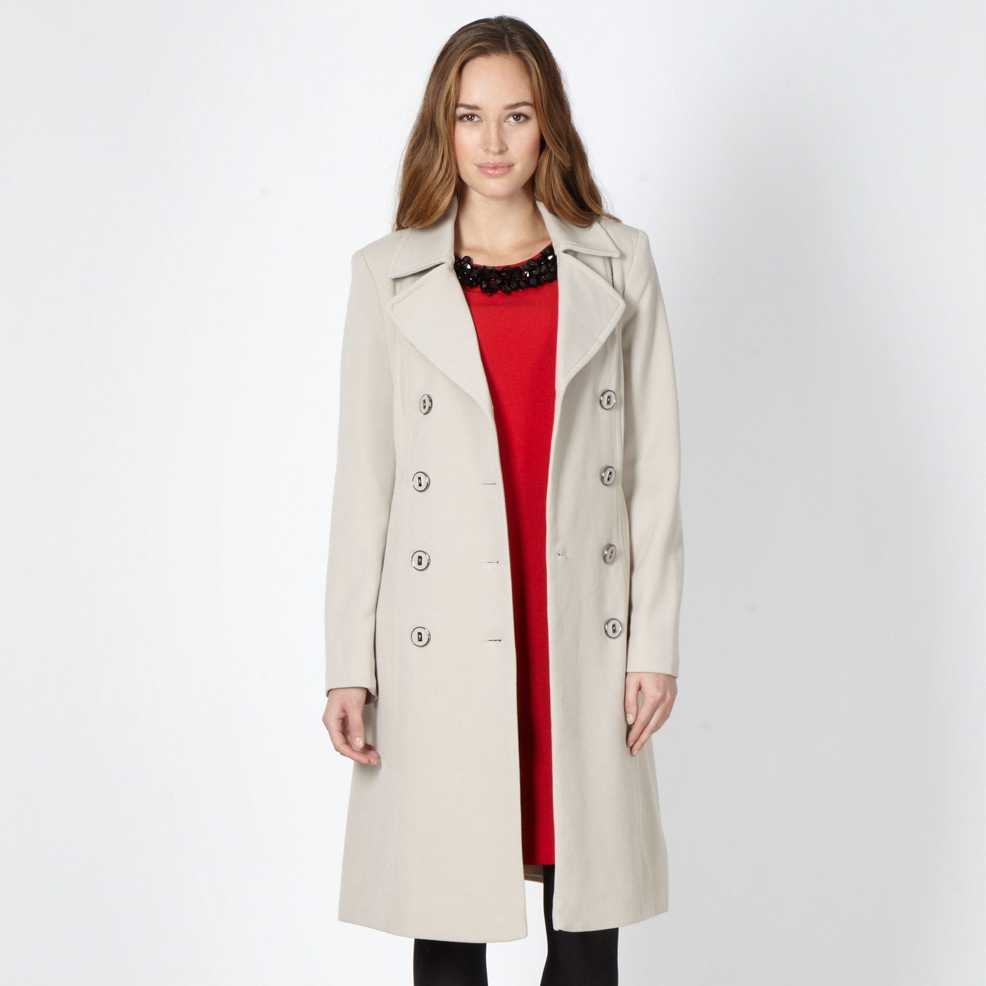 The Collection Beige double breasted coat