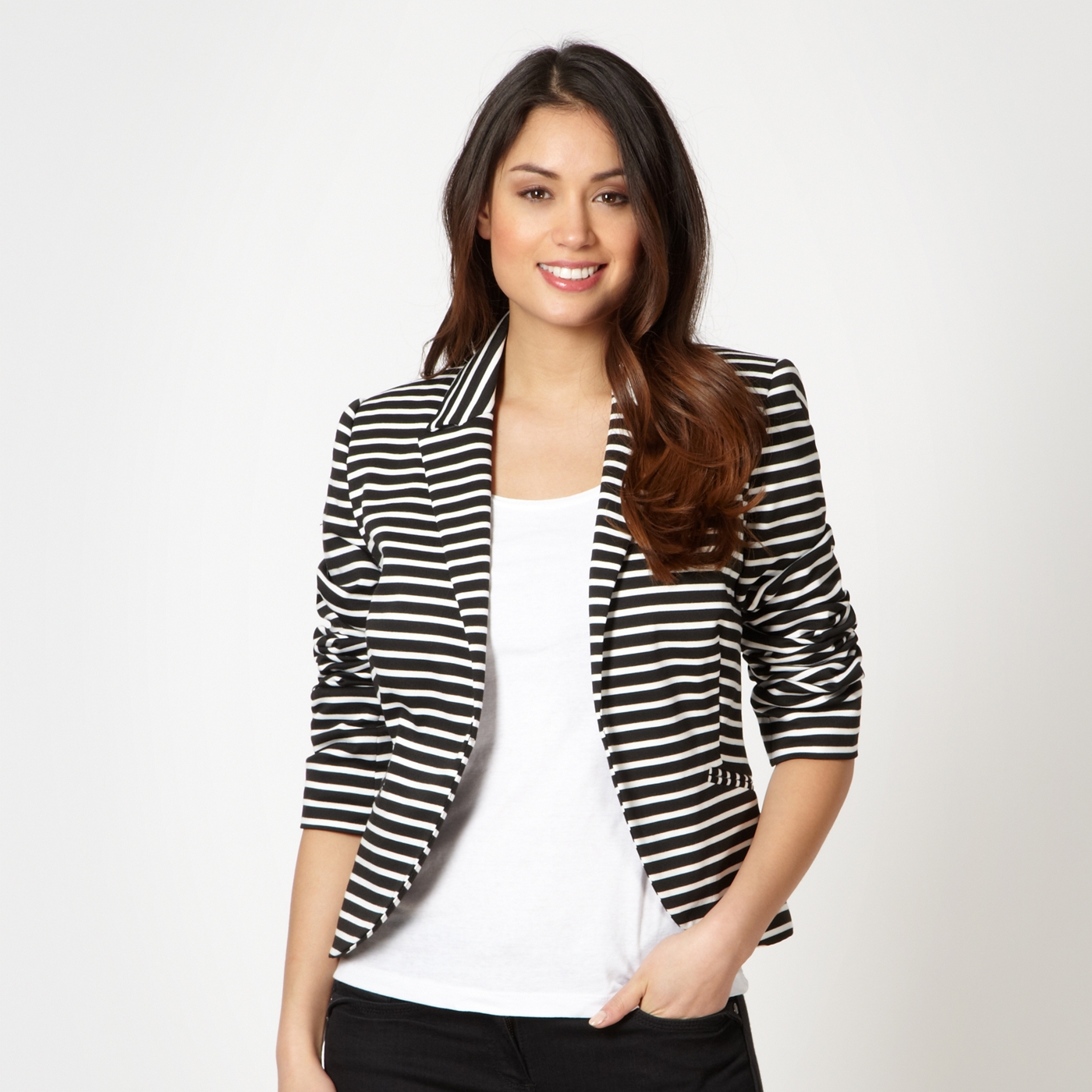 The Collection Black striped blazer