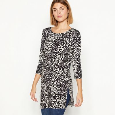 The Collection - Natural leopard print tunic top
