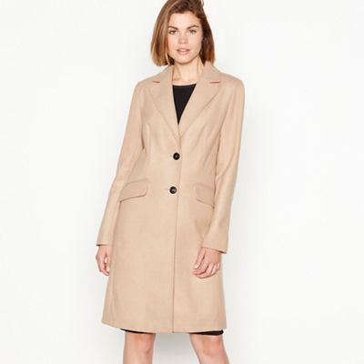 The Collection - Camel single breasted 'City' coat