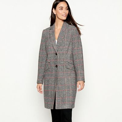 The Collection - Multicoloured checked smart city coat