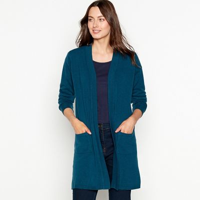 The Collection - Dark green long sleeve cardigan