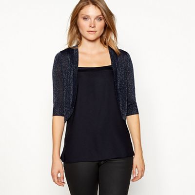 The Collection - Navy sparkle shrug