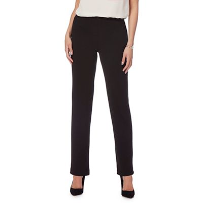 The Collection - Black regular length ponte trousers