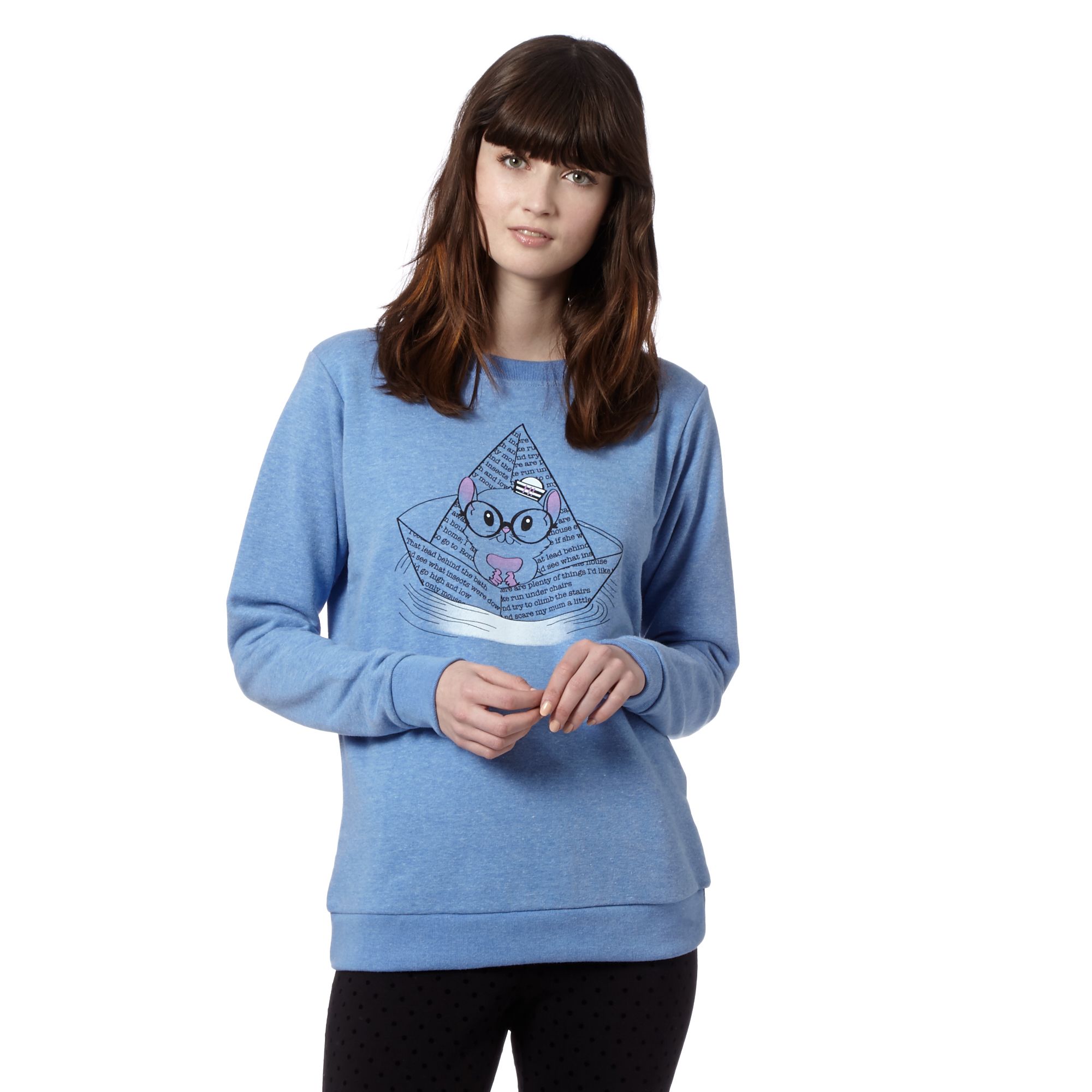 H! By Henry Holland Designer Blue Sailing Hamster Sweater From ...