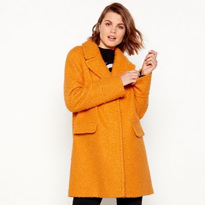 Principles - Dark yellow boucle coat