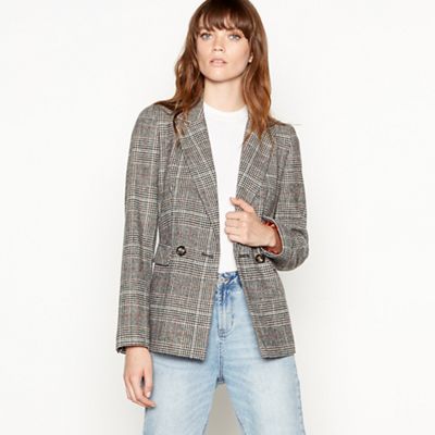 Principles - Multicoloured check print smart jacket