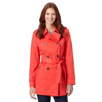 Principles by Ben de Lisi Designer bright red zip pocket mac coat ...