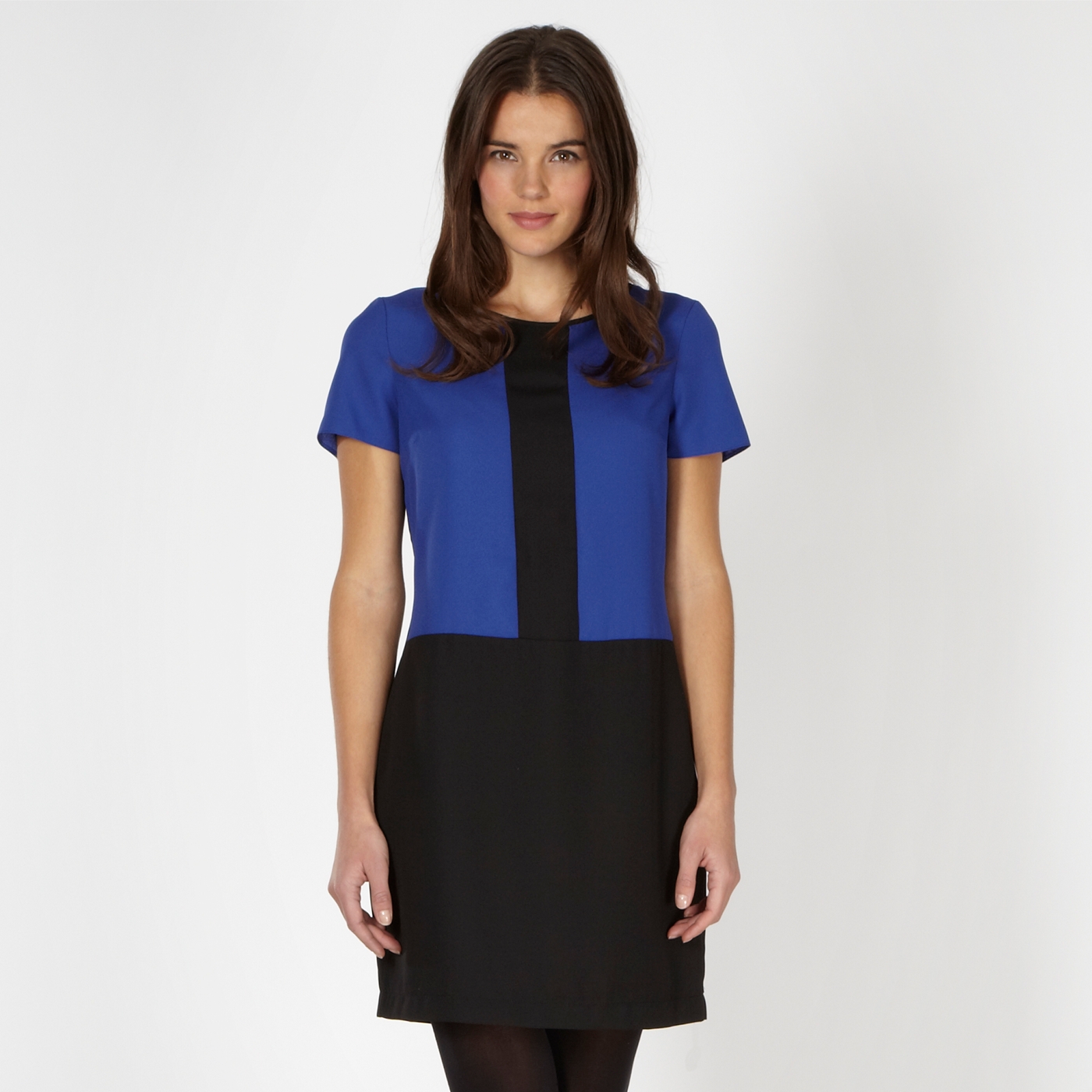 Red Herring Royal blue colour block shift dress