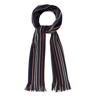 The Collection - Navy stripe scarf