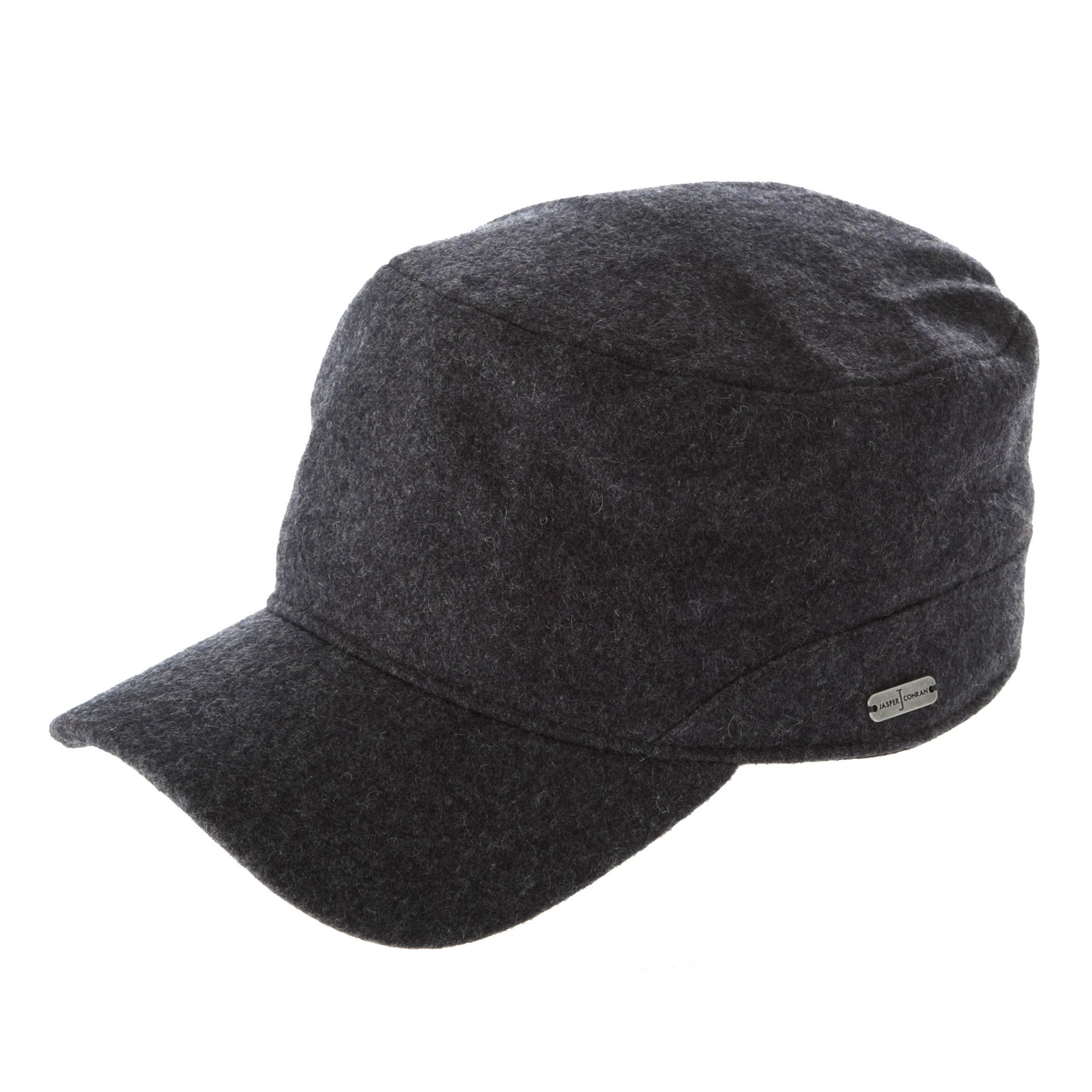 J by Jasper Conran Designer grey melton train driver hat