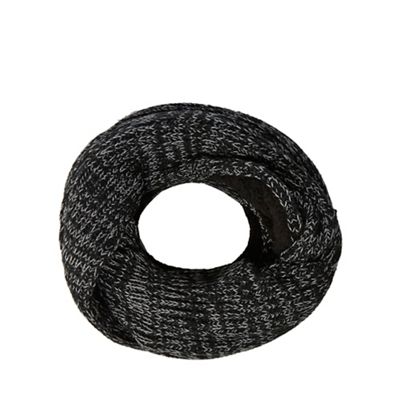 Maine New England - Black thermal knitted Borg lined snood