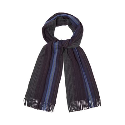 The Collection - Navy stripe scarf