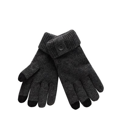 Mantaray - Grey Touch Screen Wool Rich Gloves