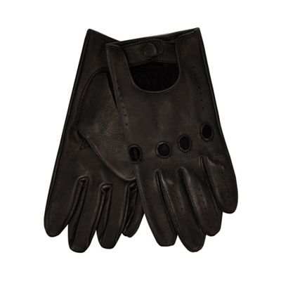 Hammond & Co. by Patrick Grant - Black leather driving gloves