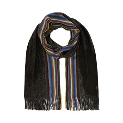 Mantaray - Grey side stripe scarf
