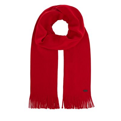 J by Jasper Conran - Red merino wool scarf