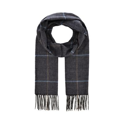 Hammond & Co. by Patrick Grant - Grey 'Prince of Wales' check scarf