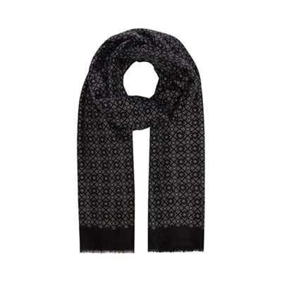 Hammond & Co. by Patrick Grant - Black printed dress scarf