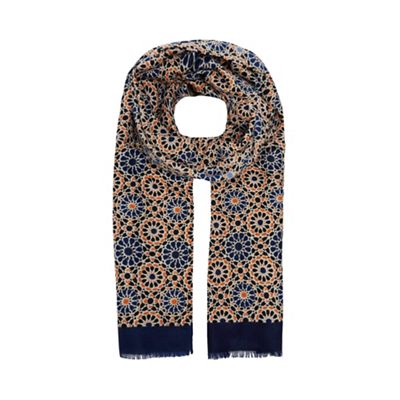 Hammond & Co. by Patrick Grant - Multicoloured kaleidoscope print dress scarf