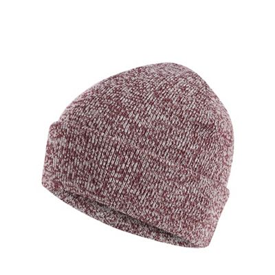 Red Herring - Wine red twist knit beanie hat