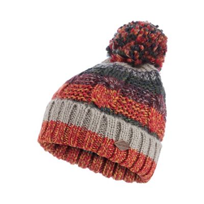 Mantaray - Multicoloured striped knit bobble hat