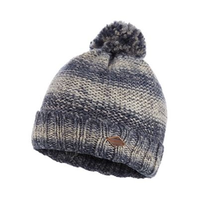 Mantaray - Blue striped knit bobble hat