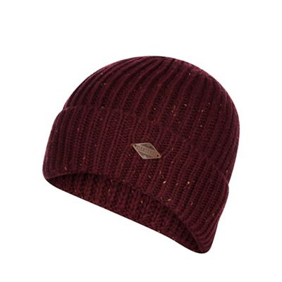 Mantaray - Wine red knitted beanie hat