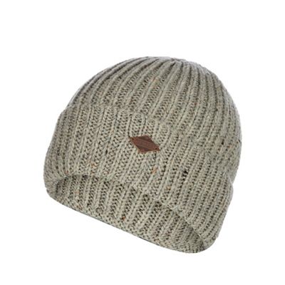 Mantaray - Light grey knitted beanie hat