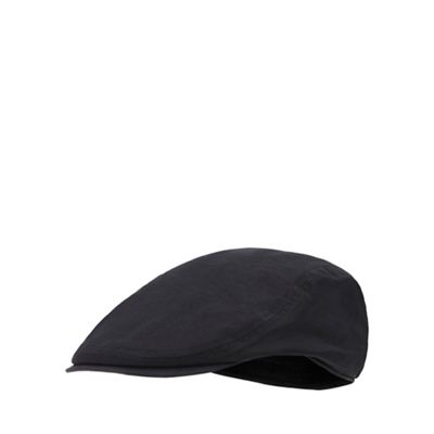 J by Jasper Conran - Black waterproof flat cap