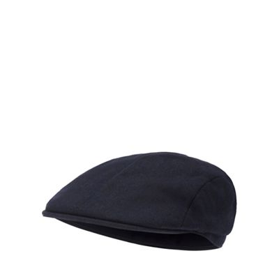 J by Jasper Conran - Navy wool blend flat cap