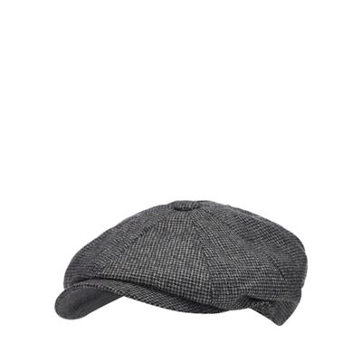 Hammond & Co. by Patrick Grant - Grey puppytooth baker boy hat