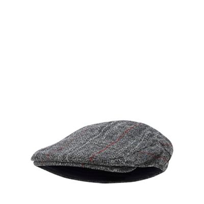 Hammond & Co. by Patrick Grant - Grey checked wool flat cap