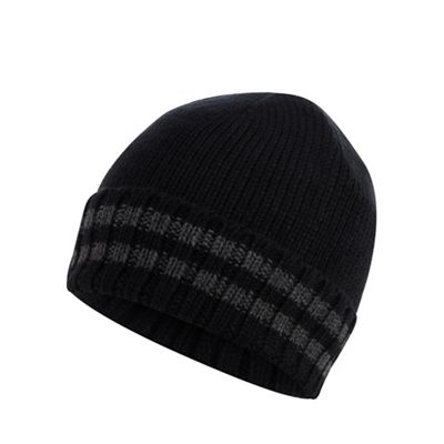 Maine New England - Black tipped thermal knit beanie