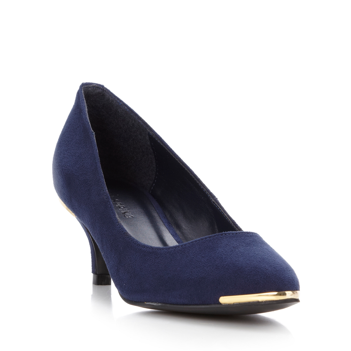 Call It Spring Navy mid heel Prejean point shoes