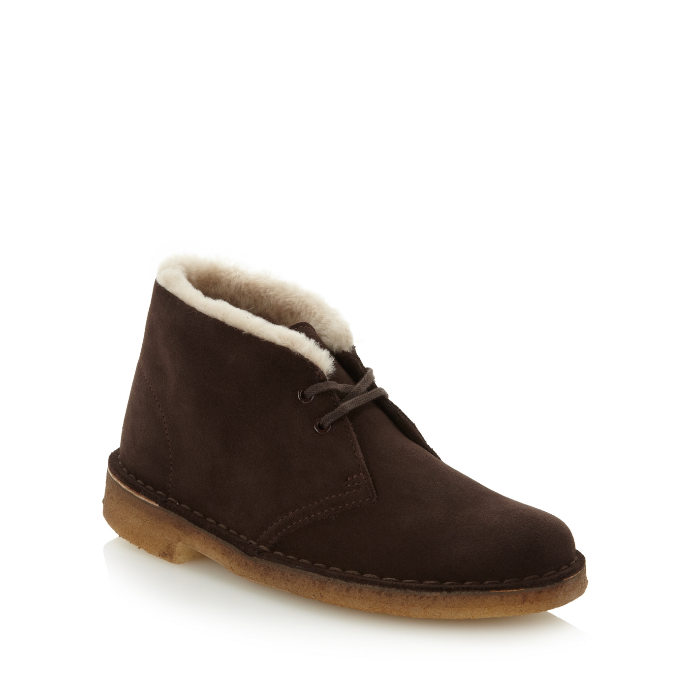 Clarks Brown Desert Hug boots