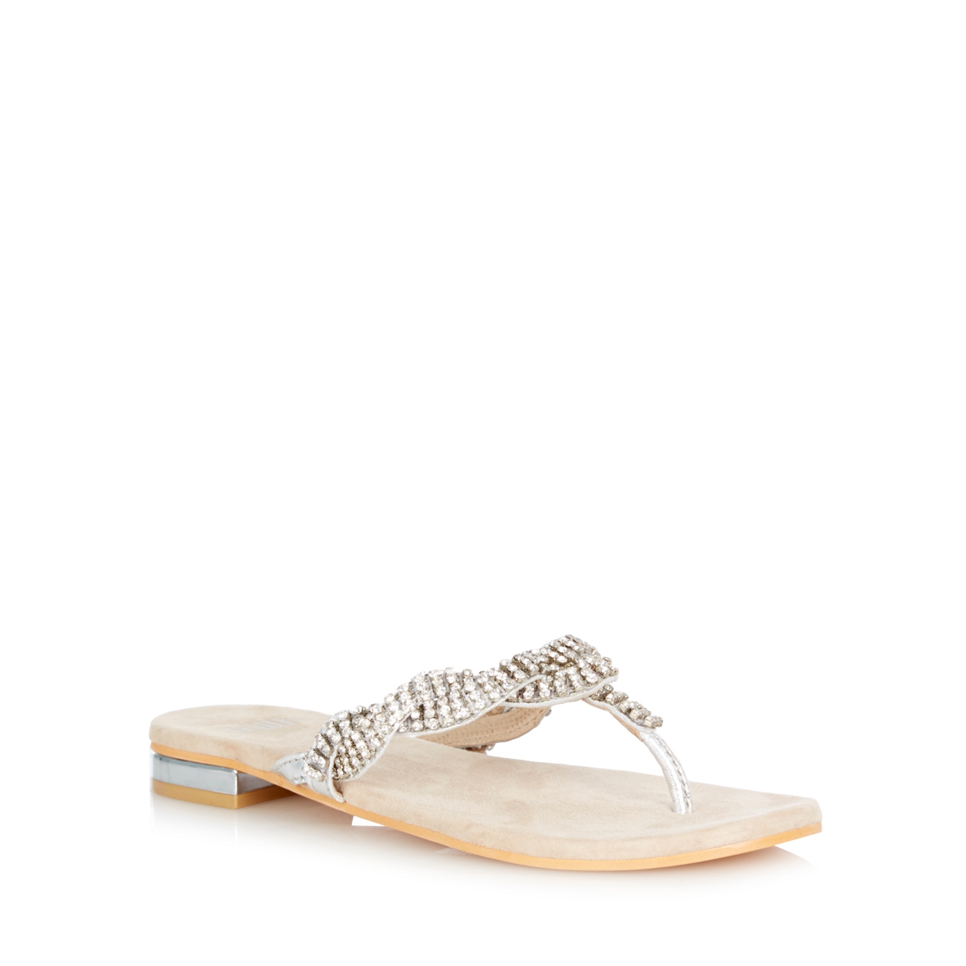 Faith Silver Jepson diamante sandals