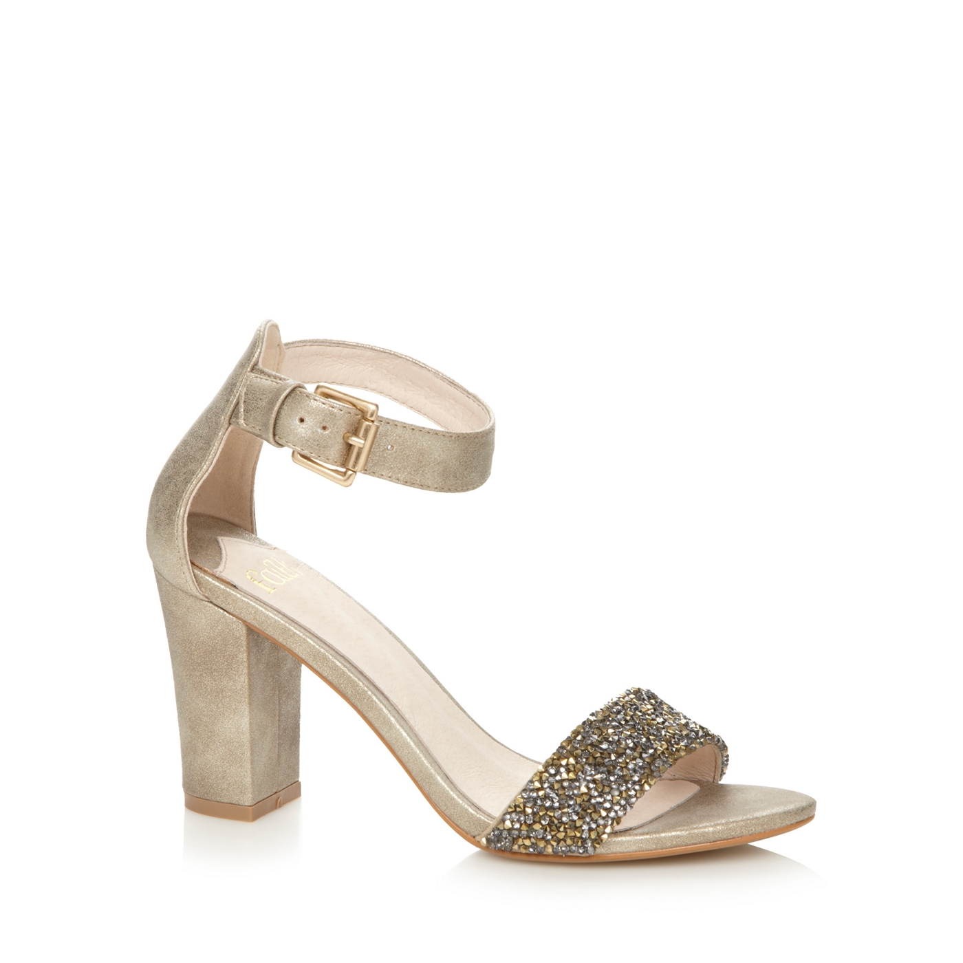 Faith Gold embellished high sandals